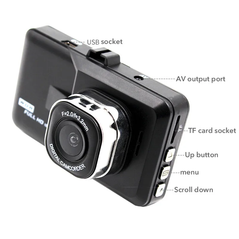 TOSPRA Full HD 1080P Автомобильная Dvr камера 3/3. 2 дюймов зеркало заднего вида цифровой видеорегистратор один/Двойной Объектив Скрытый рекордер вождения