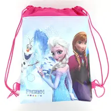 1 шт. disney Frozen Girl сувениры День рождения нетканый тканевый рюкзак обратно в школу Сумки на шнурке детские украшения принадлежности
