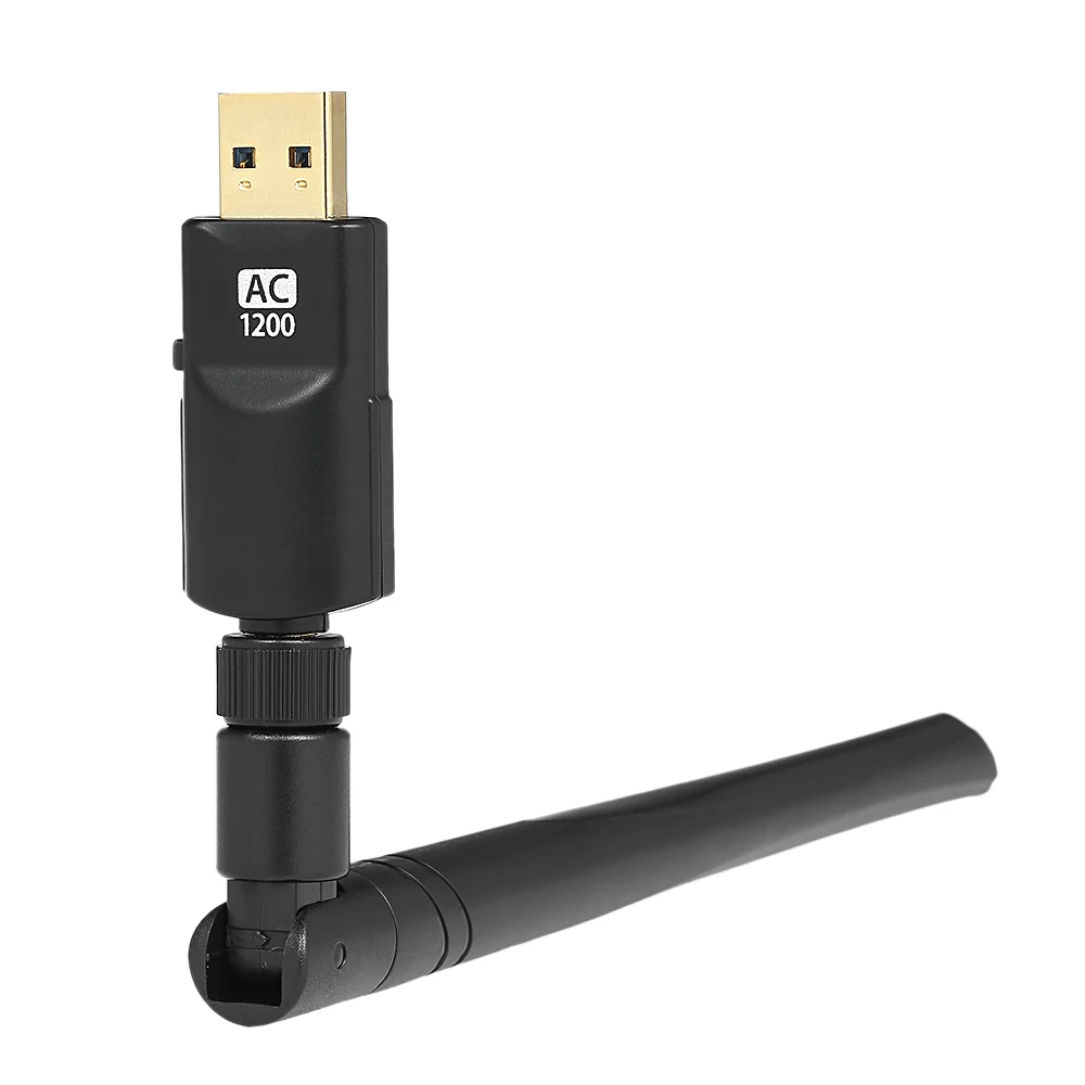 1200Mbps Wireless WIFI Adapter USB3.0 Dual Band 802.11acbgn AC Antenna Gigabit WiFi Superspeed Card for Laptop Desktop Computer 1200Mbps Wireless WIFI Adapter USB3.0 Dual Band 802.11acbgn AC Antenna Gigabit WiFi Superspeed Card for Laptop Desktop Computer