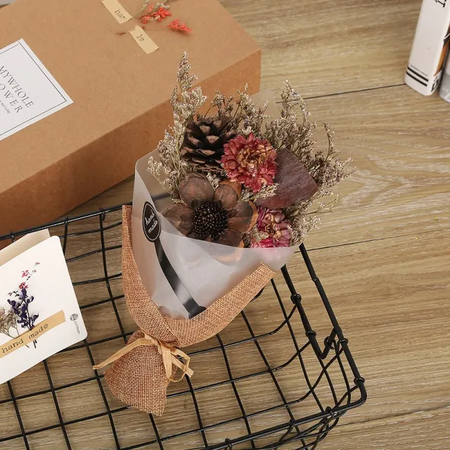 vintage combination flower dry flower bouquets gift props flower