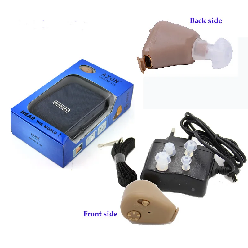 Hearing Ear Aid Rechargeable Small Convenient Adjustable Mini Hearing Aids Invisible Hear Clear the Elderly Deaf Ear care tools