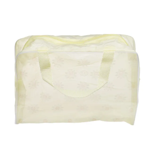 eTya 5 Colors Make Up Organizer Bag Toiletry Bathing Storage Bag women waterproof Transparent Floral PVC Travel cosmetic bag -