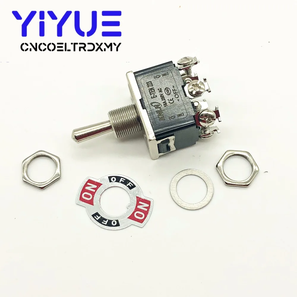 1PCS E-TEN1322 16A250V 6 pin Switch Cap On-Off-On Miniature Toggle Switches (3)