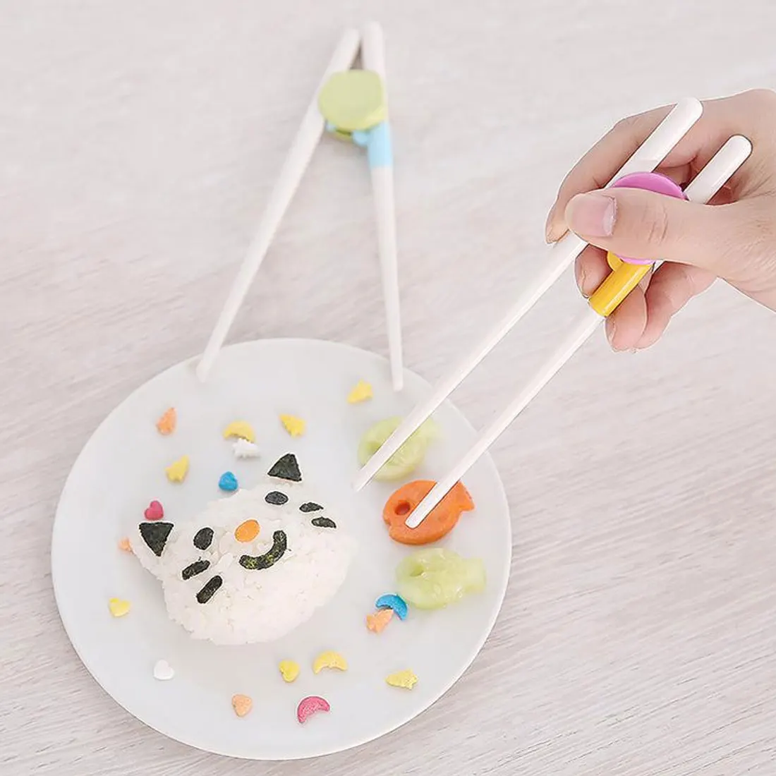 

1 Pair Learning Training Chopsticks ABS Sticks For Child Enlightenment Learner Gifts