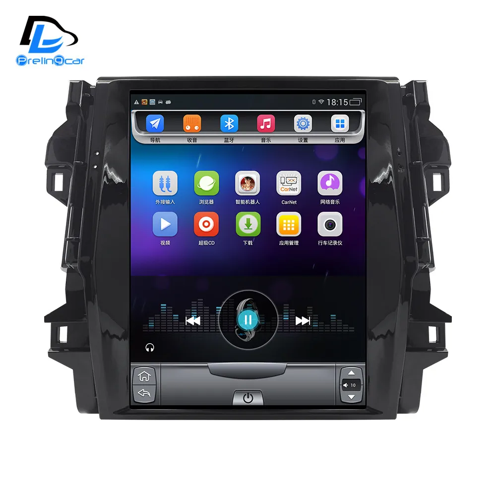 

12.1 inch 4G Lte 32G ROM Vertical screen android system multimedia video radio player for Toyota FORTUNER navigation stereo