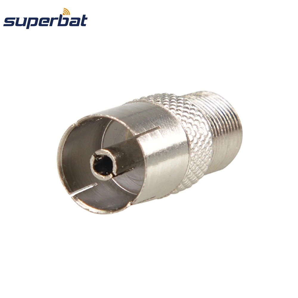Superbat 5pcs TV 튜너 안테나 어댑터 DVB-T 여성용 RF 동축 커넥터 F 잭 - 디지털 TV 수신용 DVB-T 동축 케이블