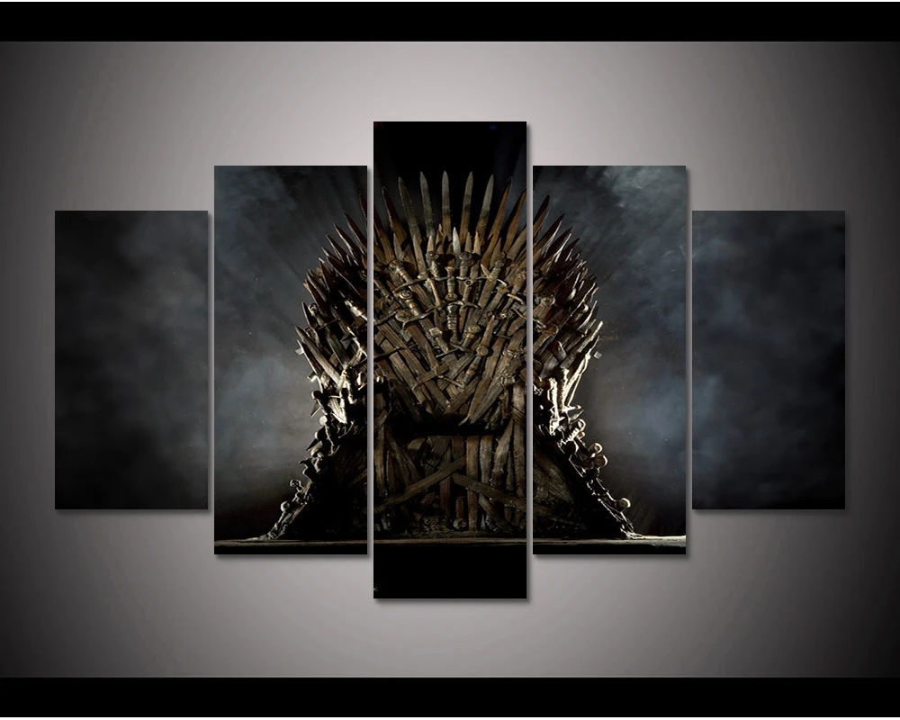 Framed HD Print 5pcs Game of Thrones canvas wall art Painting modern
