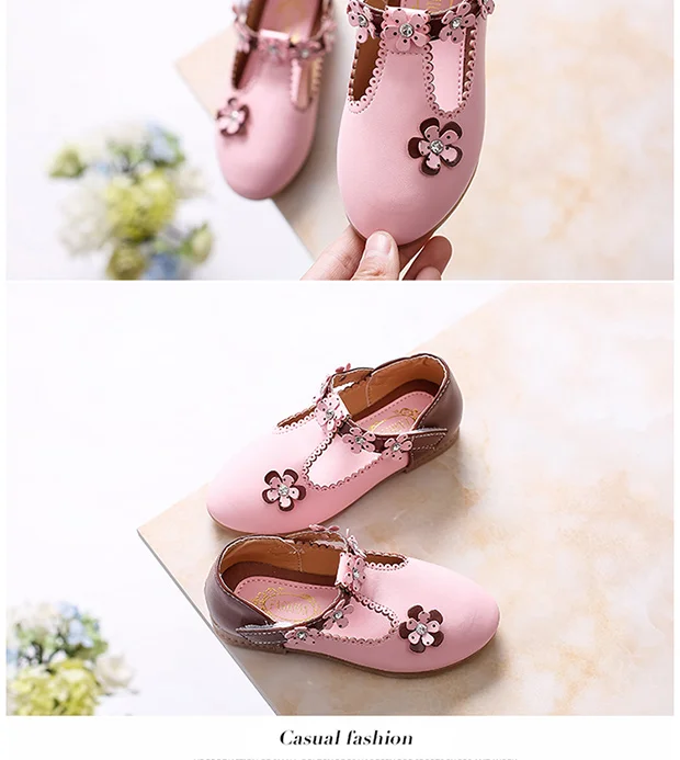 Детская обувь; новая весенняя обувь принцессы для девочек; удобные дышащие детские кожаные туфли для девочек; тонкие туфли с мягкой подошвой; P119