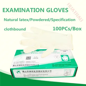 

Surgical skin trauma Wound examination Disposable Latex Gloves Thicken Rubber Multi functional Home Food Medical Glove Animal