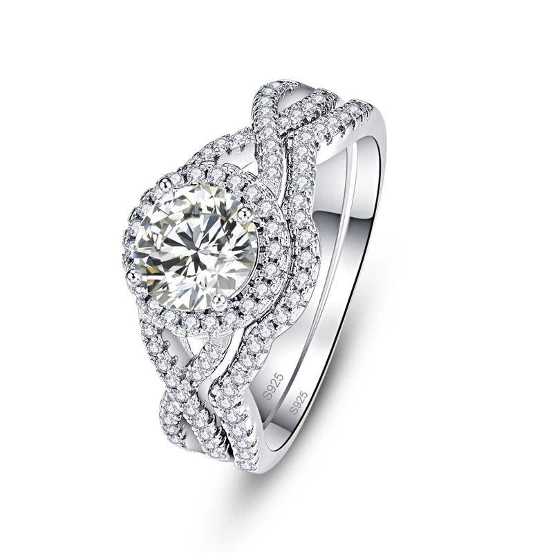 JQUEEN белый циркон высокого качества импортные белые кольца из циркония для женское серебряное кольцо 925 ювелирные изделия проложить Установка кристалл ювелирные изделия
