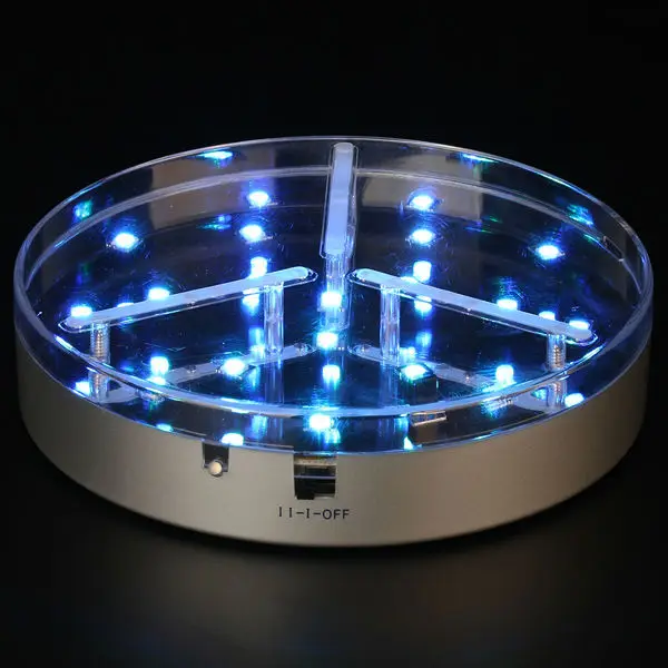 Teal Color 6inch led light base 