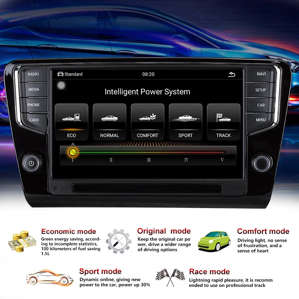 Top Car audio multimedia player gps radio for skoda octavia built in Canbus ,4G,DVD loader,support MFD display 2