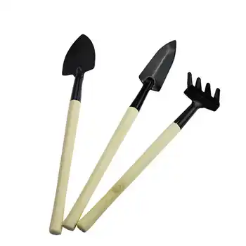 Three,piece gardening tools Mini garden for tools Small shovel hoe hoe Plant potted bonsai flowers seedling planting tool