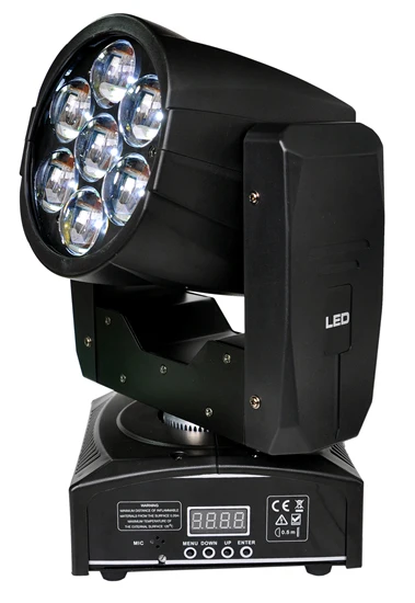 TIPTOP TP-L6W5 95 Вт светодио дный светодиодный движущаяся головка Zoom Свет Мини 7* Вт 12 Вт Высокая мощность RGBW 4в1 цвет смешивание DMX 16 каналов zсветодио дный OOM светодиодный сценический свет