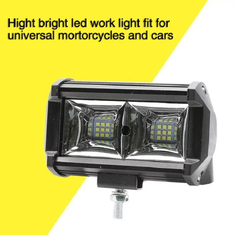 72W LED Work Light 12V Light Bar LED Lamp Auto Fog Lamps for Tractor Boat OffRoad Car Truck SUV ATV Motorcycle With Wiring (18)