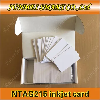 

1000pcs Inkjet Printable blank PVC RFID TAG215 NFC cards for Espon printer, Canon printer