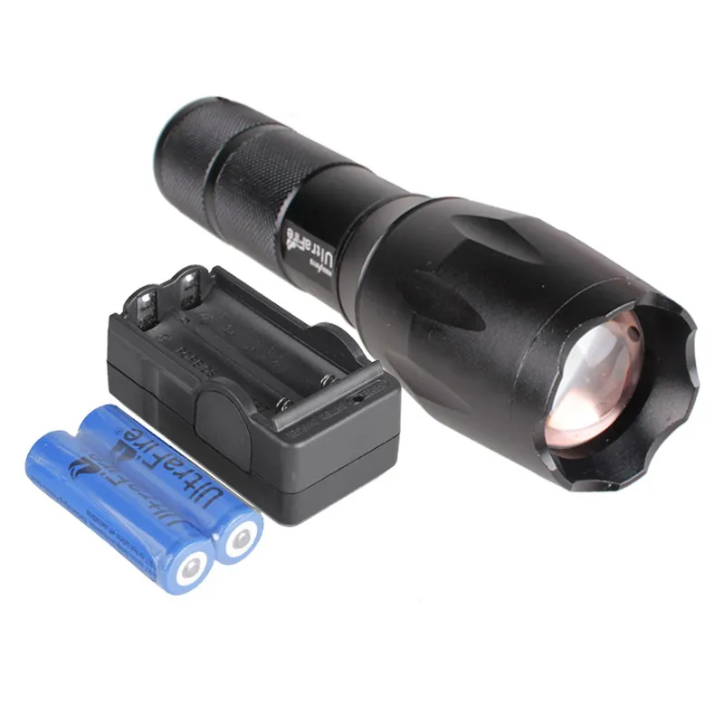 

New 1800 Lumens XML T6 LED 5 Modes Zoomable Flashlight Torch Skid Proof Fit AAA 18650
