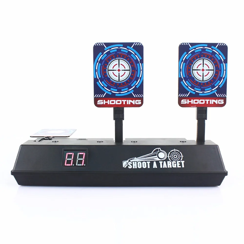 Электрическая мишень с автоматическим сбросом для игрушек Nerf бластера гелевые