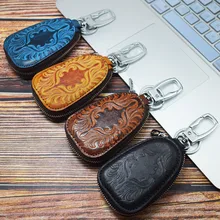 Женский кошелек для ключей от Для мужчин Для женщин натуральная кожа держатели ключей от автомобиля ключница для Для мужчин ретро многофункциональный домашний брелок для ключей