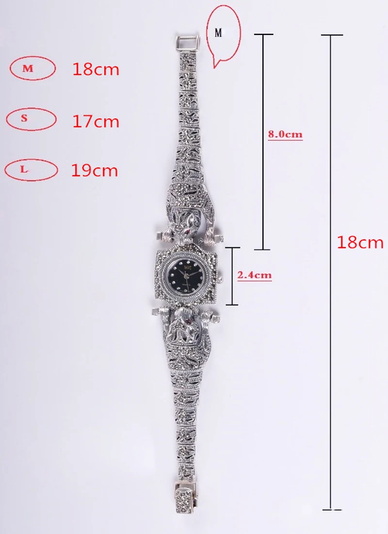 Новое поступление ограниченная серия часов Cheetah классические ювелирные изделия S925 серебро чистое тайское серебро Леопард браслет из горного хрусталя Прямая поставка