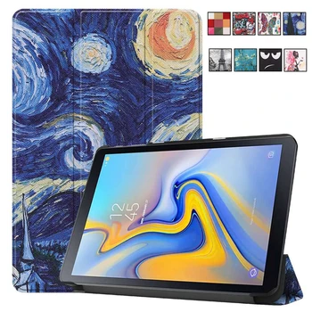 

Painted Case for Samsung Galaxy Tab Advanced 2 10.1" SM-T583 Ultra Slim Leather Fold Stand Cover for Galaxy Tab Advanced2 Funda