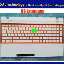 Компания Wellendorff Новая Клавиатура США для samsuang NP300V5A 300V5A NP305V5A 305V5A США клавиатура верхняя крышка Упор для рук topcase, orange