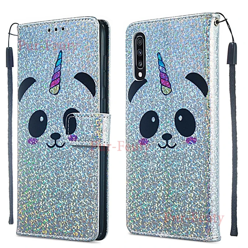 

For Etui Samsung Galaxy A70 2019 A705FD A705FN/DS Leather Wallet Panda Flip Covers For Galaxy A 70 70A SM-A705FD SM-A705FN/DS