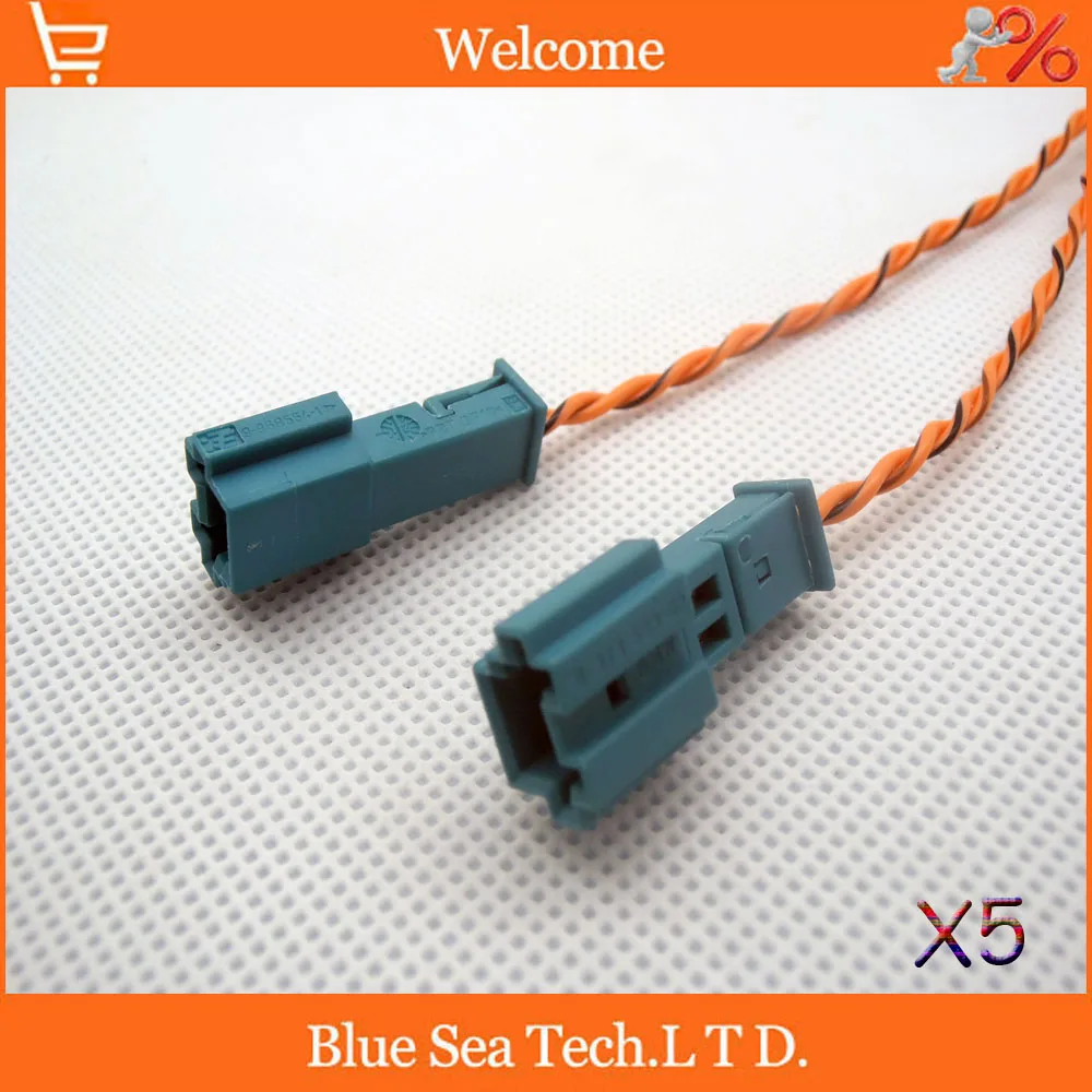 5 PCS Good quality Auto Speaker stereo plug Treble lossless Harness with 13cm 2 cable for