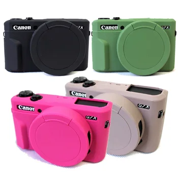 

New Silicone Armor Skin Case Bag Camera Cover Protector Cover Case For Canon Powershot G7X Mark II G7X Mark 2 G7X2 Camera Bag