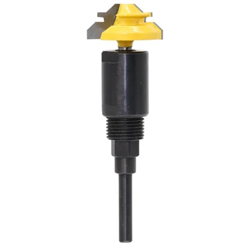 

1/4 inch Shank 90mm Router Bits Collet Extension Rod Handle for Milling Cutter Trimmer 90*22*22mm Engraving Machine Tools 1pc