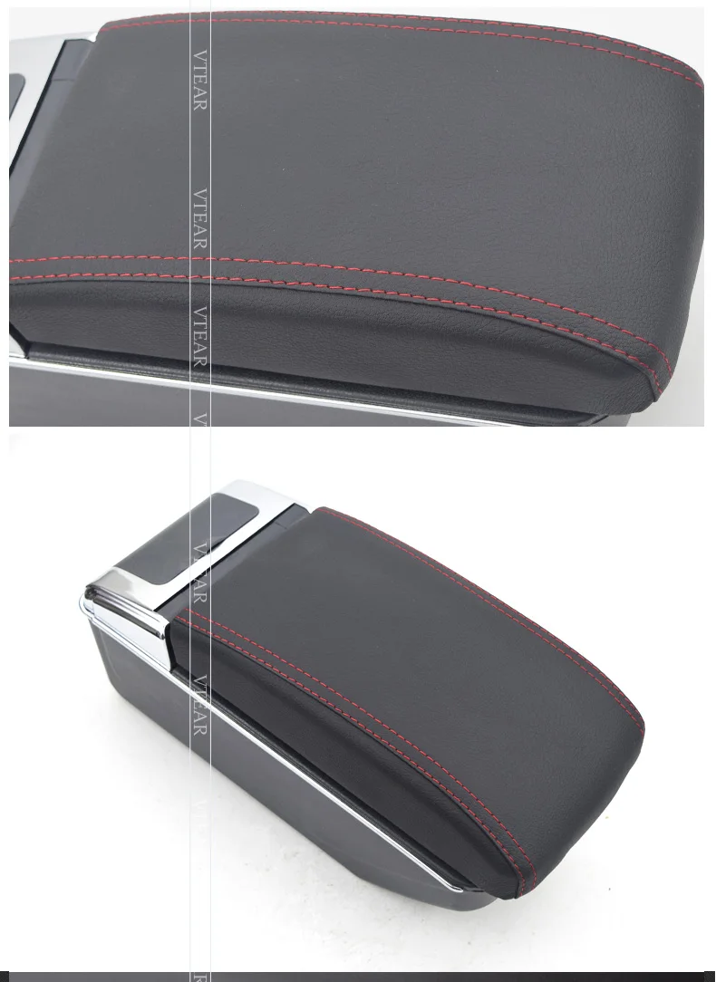 Vtear для hyundai elantra, автомобильный подлокотник, кожаный подлокотник, коробка для хранения, аксессуары, центральная консоль, АБС, внутренние части, украшение 2012