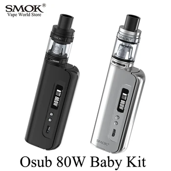 Electronic Cigarette Kit SMOK Osub 80W Baby Kit Vape Box Mod Vaporizer E Cigarette Hookah Mech Mod with TFV8 Baby Tank S052