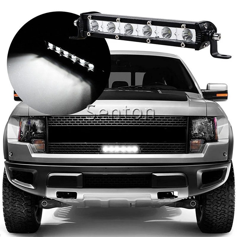 

Car Single Row LED Light Bar 12V Driving Fog Lamp DRL For Chevrolet Captiva Capt Ford Ranger EcoSport Kuga Everest Explorer Edge