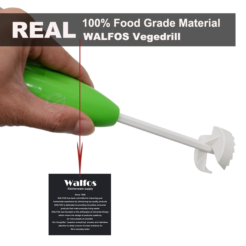 WALFOS 4 шт./компл. разный размер спиральная овощерезка спирализатор инструмент для наполнения мяса пластиковый томатный Баклажан разделочный кухонный нож