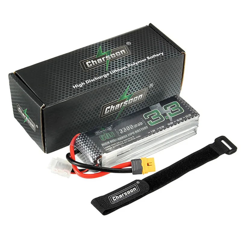 Новое поступление 2017 года Перезаряжаемые charsoon 14.8 В 3300 мАч 4S 60C lipo Батарея XT60 plug с