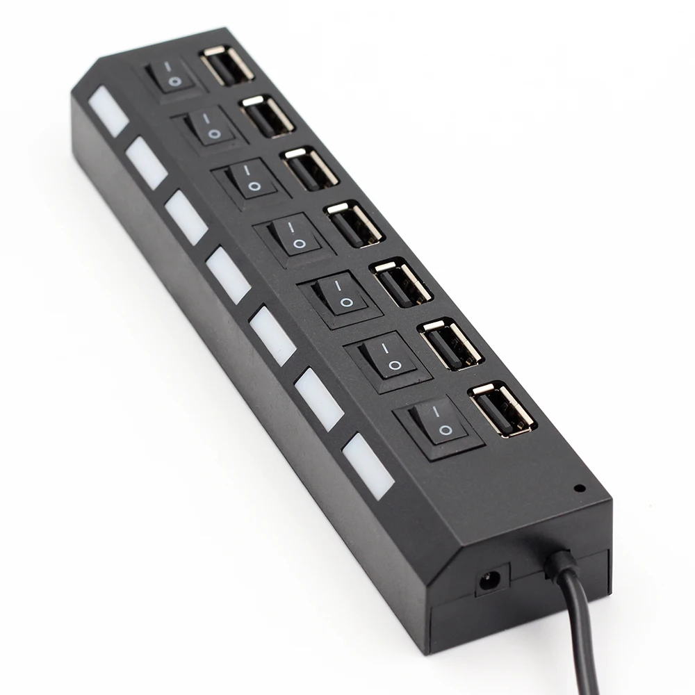 4/7 порт usb хаб Usb 2 0 концентратор Мульти разветвитель с переключателем вкл/выкл или