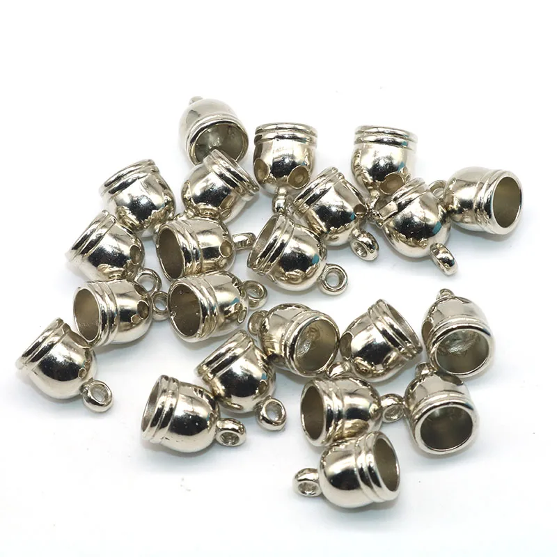 12*8mm Bell Loose Beads Caps CCB End Bead Caps Charms for Women Jewelry