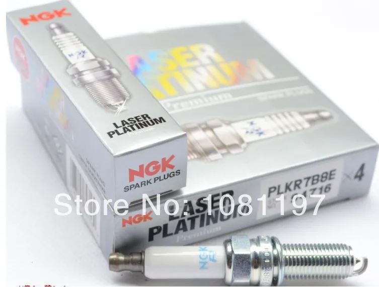 NGK 94716 PLKR7B8E Laser Platinum Spark Plug Pack of 4 