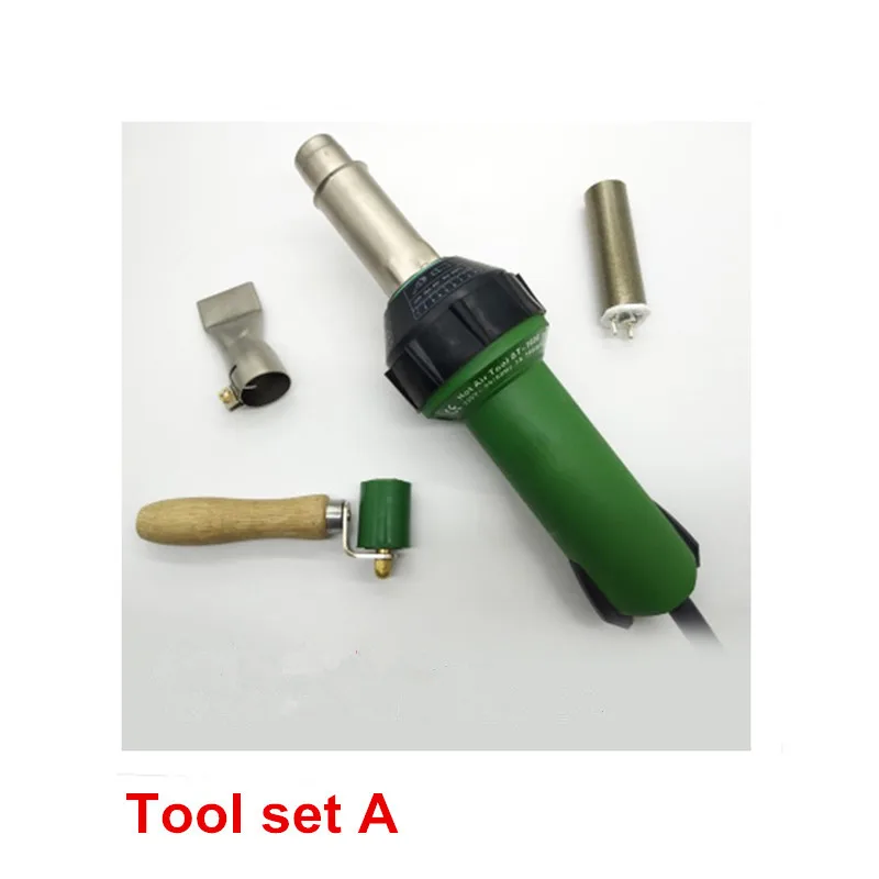 Tool set A 1600 Вт пластиковый горячий Воздушный сварочный пистолет с аксессуарами для сварочного аппарата - Цвет: Tool set A