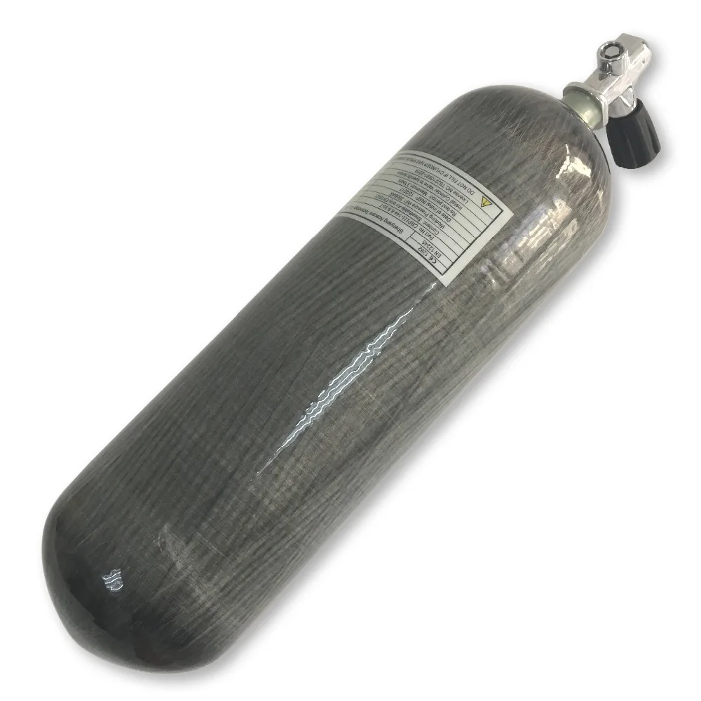 Acecare Дайвинг цилиндр hpa/Пейнтбол Бак 30mpa цилиндр pcp углеродного волокна материал 6.8L CE с хомутом клапан m18* 1,5 для scba