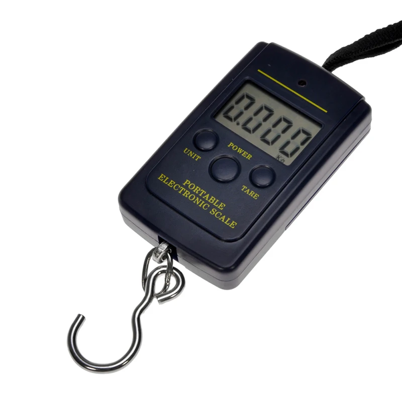 Pocket scale portable 40kg 10g mini electronic digital hanging fishing hook luggage weighing scale