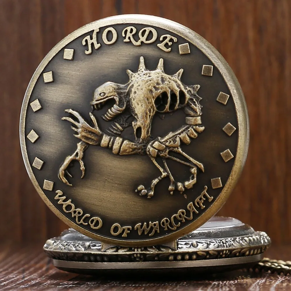 Карманные часы кварцевые World of Warcraft стимпанк карманные часы для мужчин Relogio De Bolso винтажные