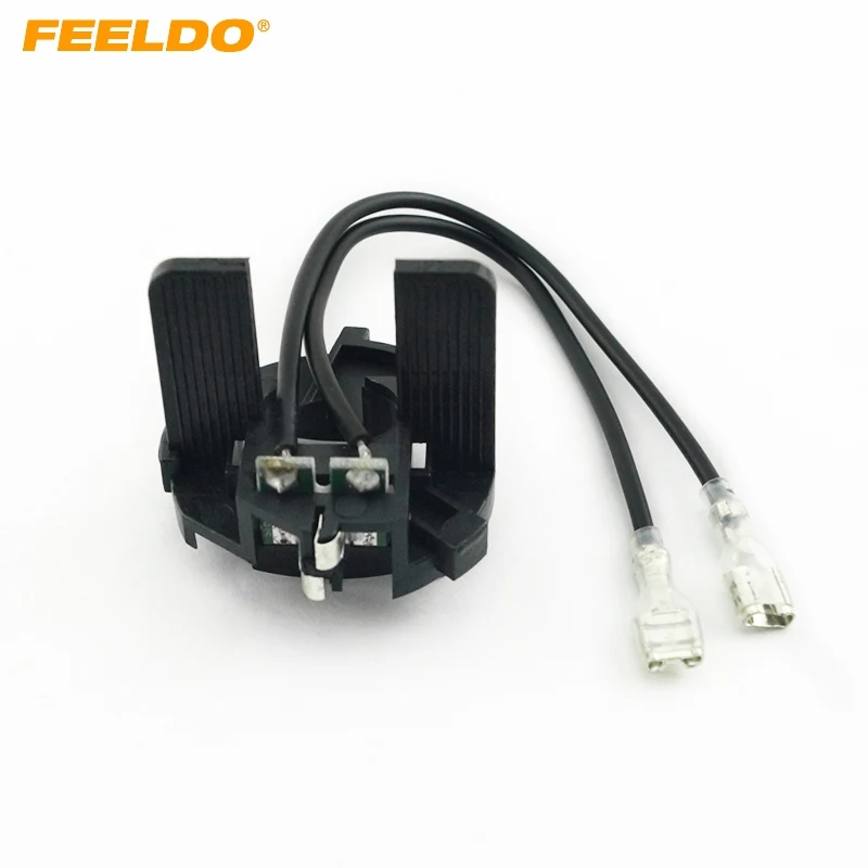 

FEELDO 2pcs Car Bulbs Socket Conversion Adapter For Volkswagen MK7 Golf7/GTI H7 HID Xenon Bulbs Holders Adapters #CA1369