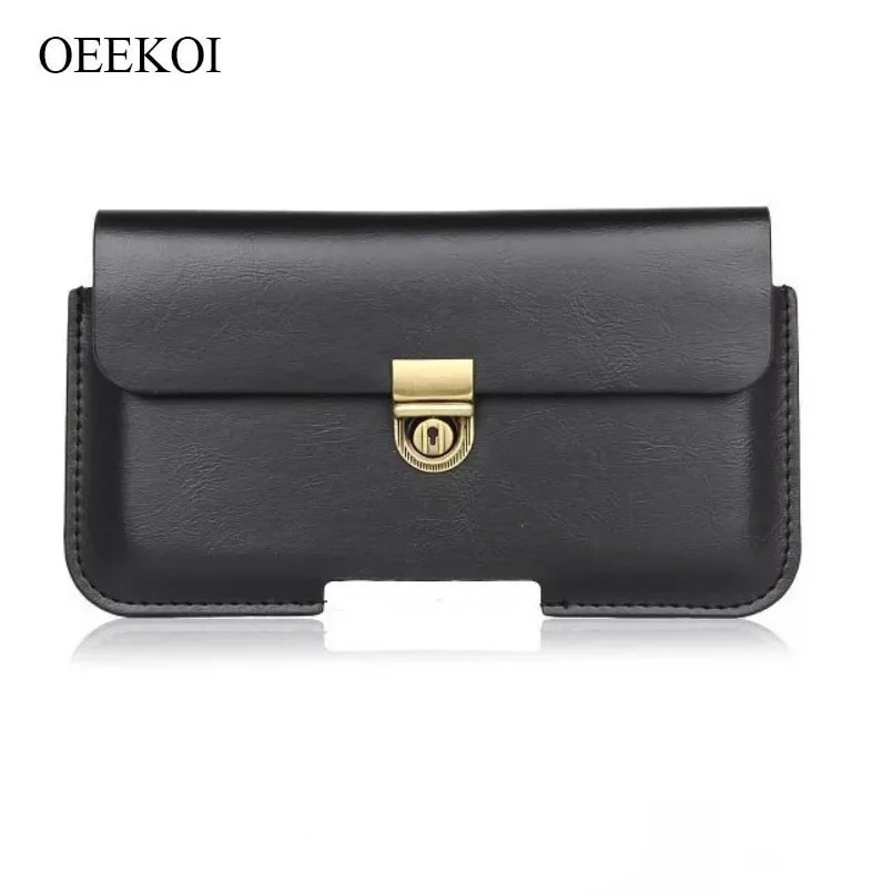 

OEEKOI PU Leather Belt Clip Pouch Cover Case for LEXAND S4A5 Oxygen/S4A2 Irida/S4A3 Pallada 4.5 Inch