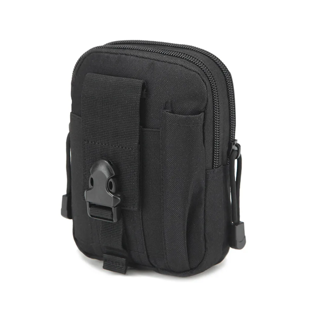 

2017 New Men Women Casual Phone Bag Waist Hip Belt Wallet Purse Case Pouch Unisex solid canvas cool fashion coin purse Walet