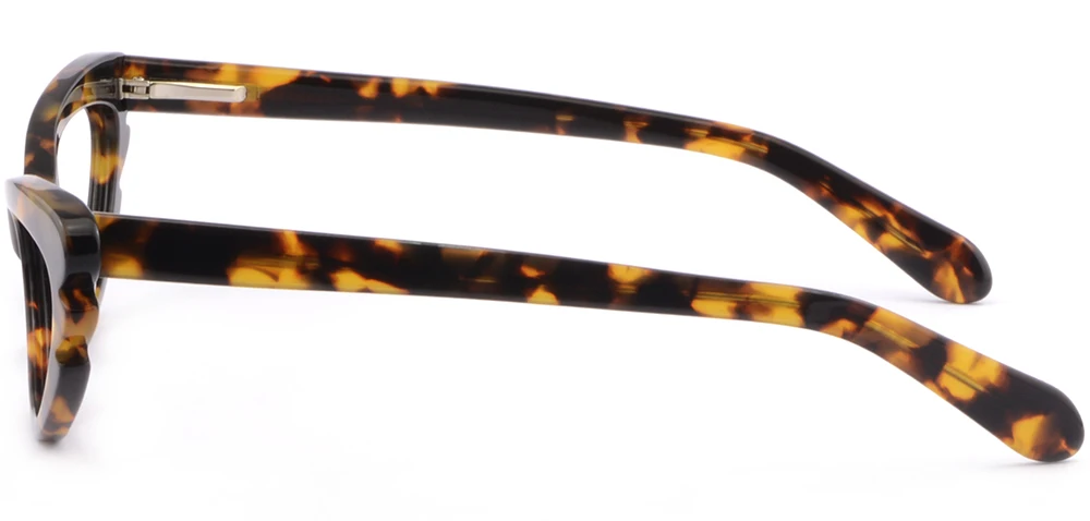 Kleine Cateye Damenbrille Schmal Kunststoff Brille Federbügel Fassung Schildpatt
