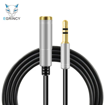 

EGRINCY Earphone Extension Cable Jack 3.5mm Male To Female Aux Audio Extension Cable 1m 1.5m 2m 3m 5m For Computer Phone Speaker