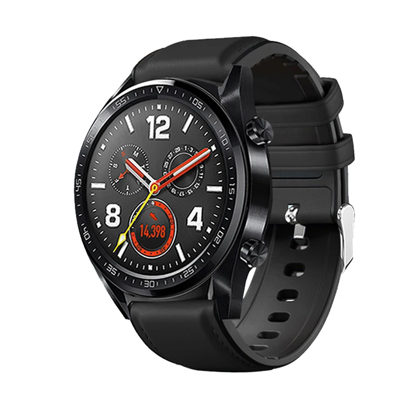 22 мм ремешок для samsung galaxy watch 46 S3 Frontier/Classic huawei gt 2 из натуральной кожи Аксессуары