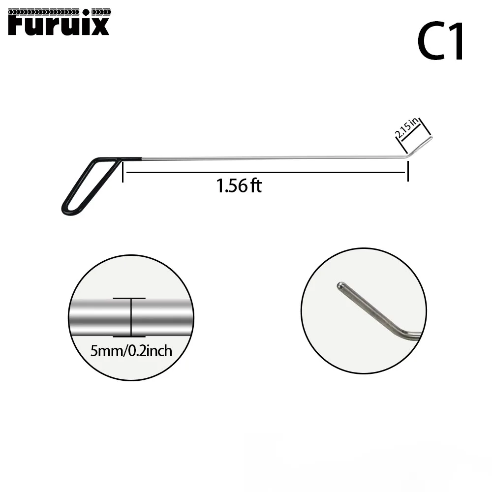 FURUIX 1/3/6 шт. PDR стержни ручной инструмент ремонт автомобиля, набор для ремонта автомобиля, безболезненного удаления вмятин ухода за кожей автомобиля град звона двери - Цвет: Зеленый, фиолетовый