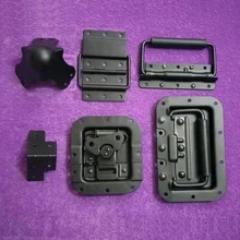 Kit de quincaillerie pour valises de voyage noires, 2 pièces/lot, charnières encastrées, protecteur d'angle, traction à ressort